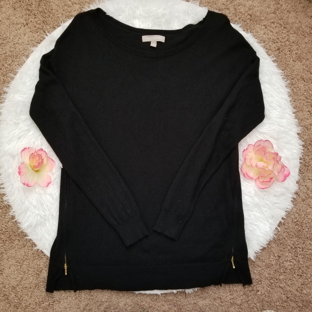 Banana Republic black wool blend sweater